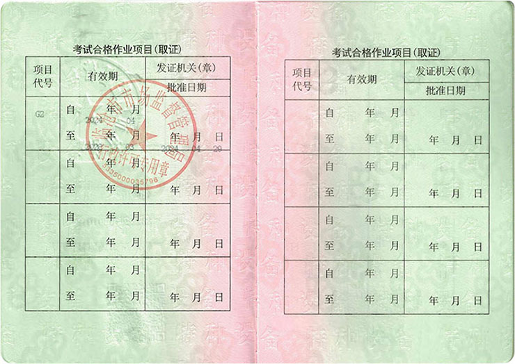 電站鍋爐司爐G2證書樣式 電站鍋爐司爐G2證書樣式