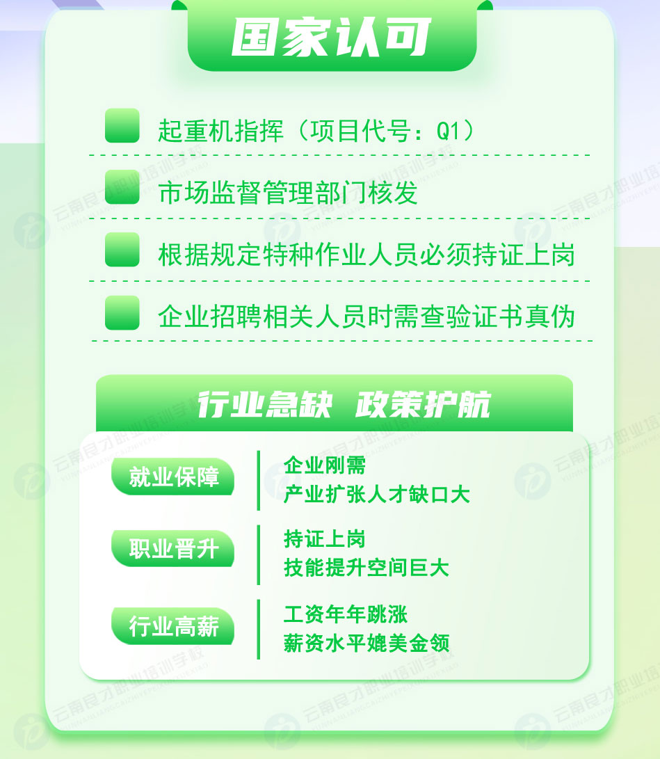 起重機(jī)指揮Q1證書國(guó)家認(rèn)可 起重機(jī)指揮Q1證書國(guó)家認(rèn)可